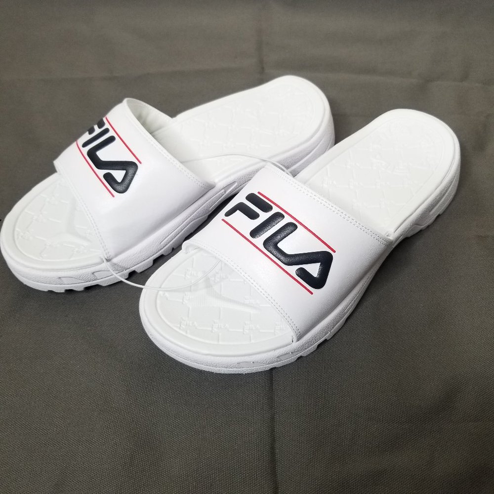 Fila Disruptor Bold Slides White NWT - Picture 3 of 7